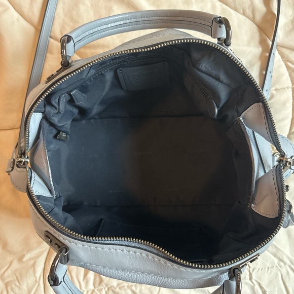 Coach Women's Lane Satchel Mist Blue Pebble Leather Model 69621
#coach #spring 🤍 - Picture 8 of 8